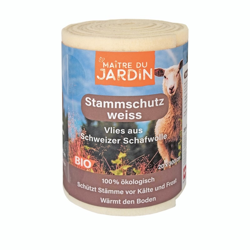 Natte d’hiver pour protection des troncs – 400 g/m² - 20x300cm - blanc