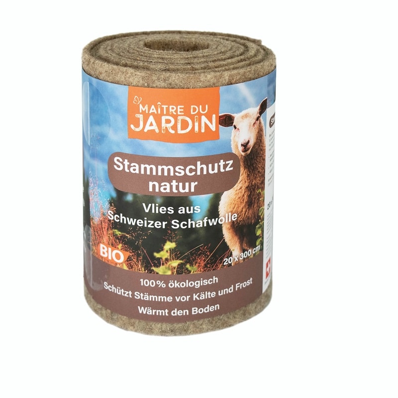 Natte d’hiver pour protection des troncs – 400 g/m² - 20x300cm - nature