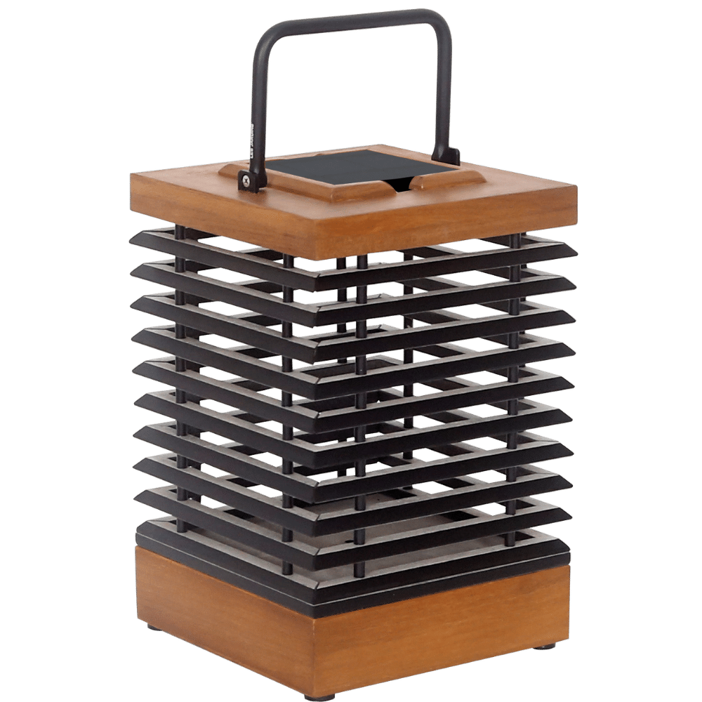 Lanterne TEKURA 37 cm – Teck & Ardoise