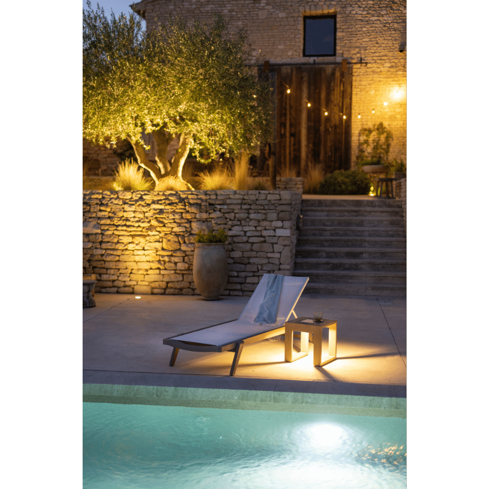 Table basse lumineuse RANCHO – Teck Duratek®