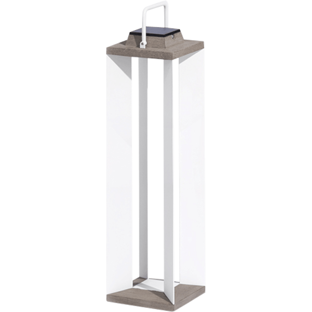 Grande lanterne TECKALU 500 Lumens 90 cm – Blanc