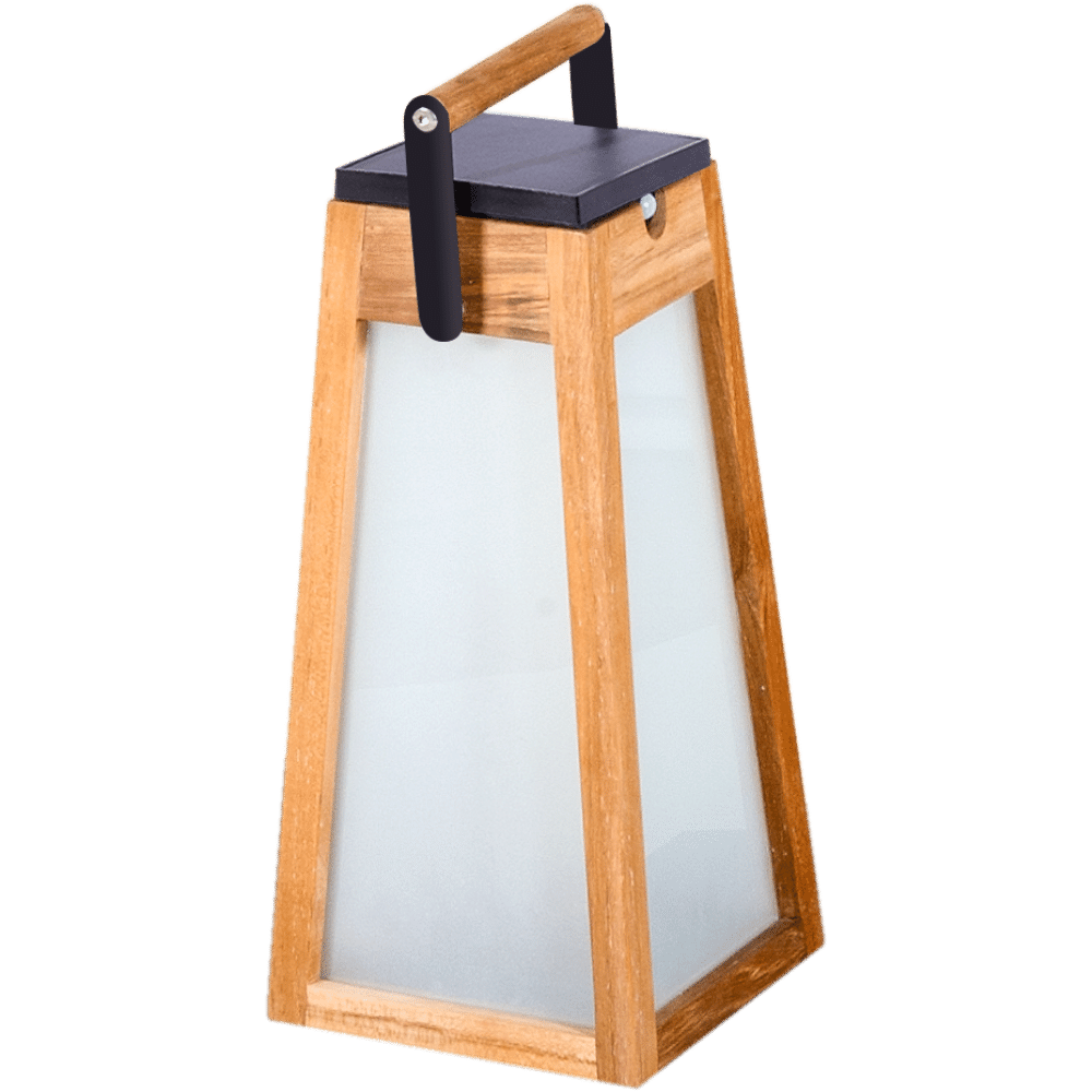 Lanterne TECKA 500 Lumens 38 cm – Teck naturel