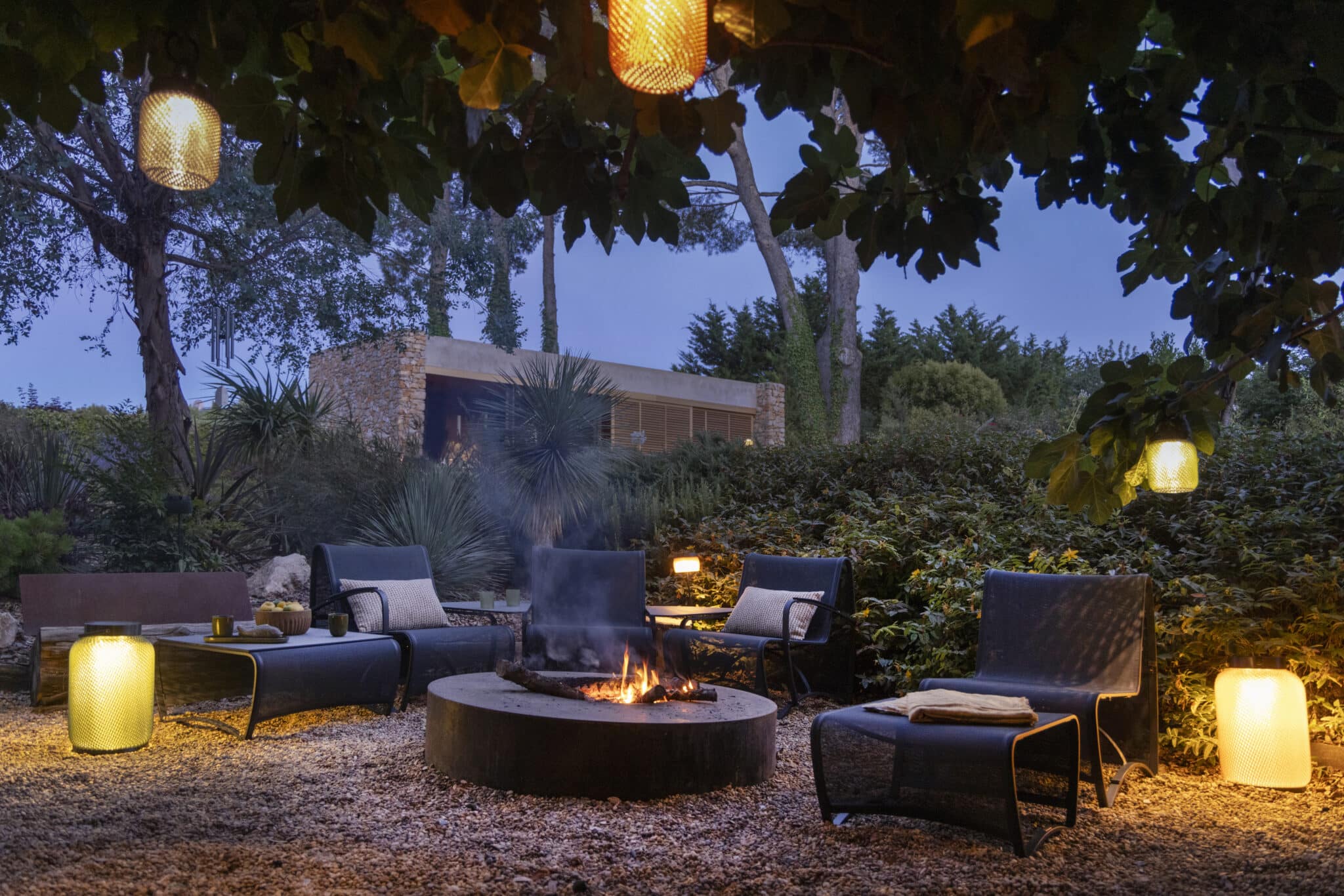 Lampion solaire suspendu LOLIE – Cendre – Image 2