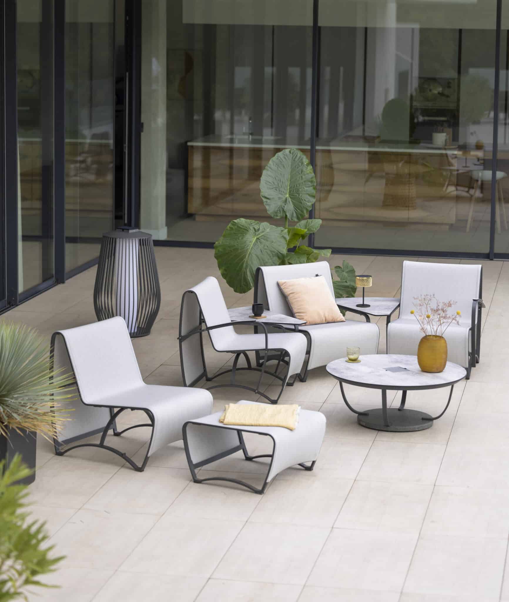 Grande lanterne MANDALEY - Gris espace – Image 3