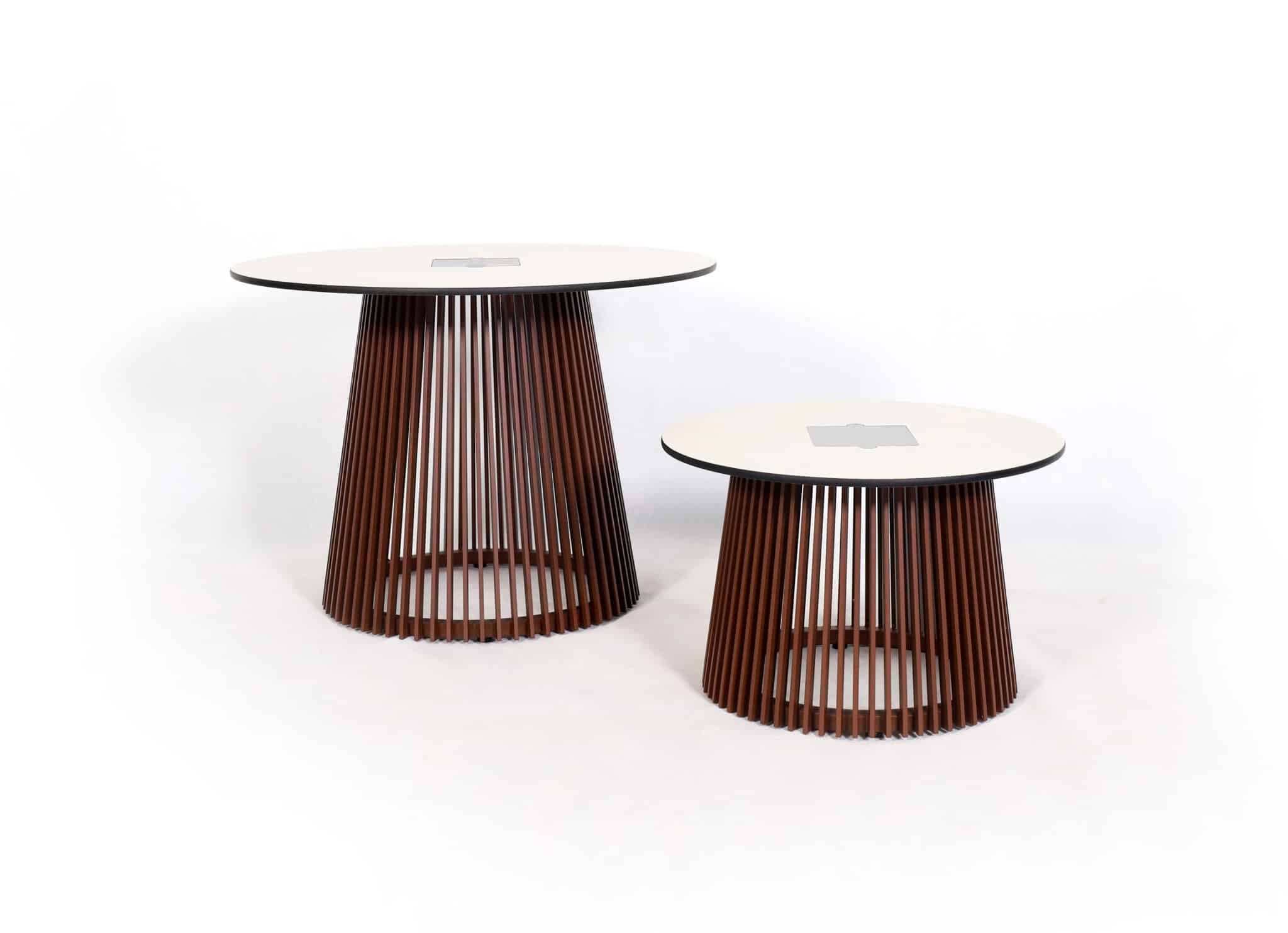 Table basse lumineuse HALO 50 cm – Couleur Corten – Image 7