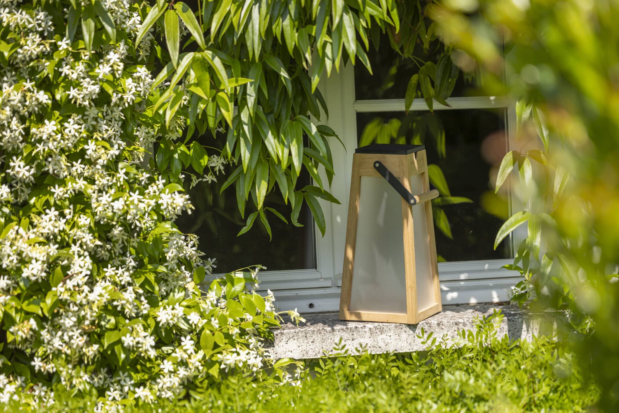 Lanterne TECKA 500 Lumens 38 cm – Teck naturel – Image 3