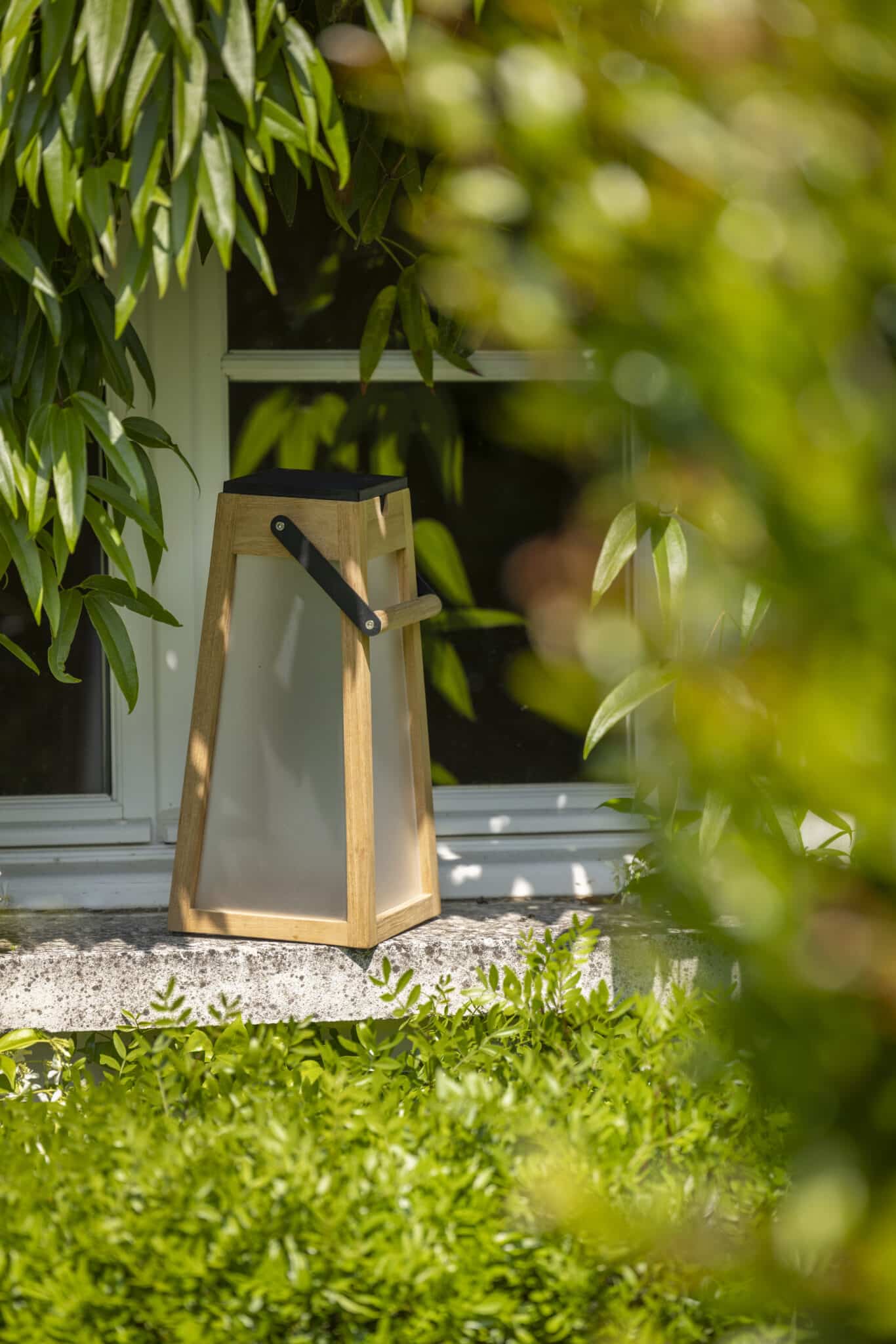 Lanterne TECKA 500 Lumens 38 cm – Teck naturel – Image 2