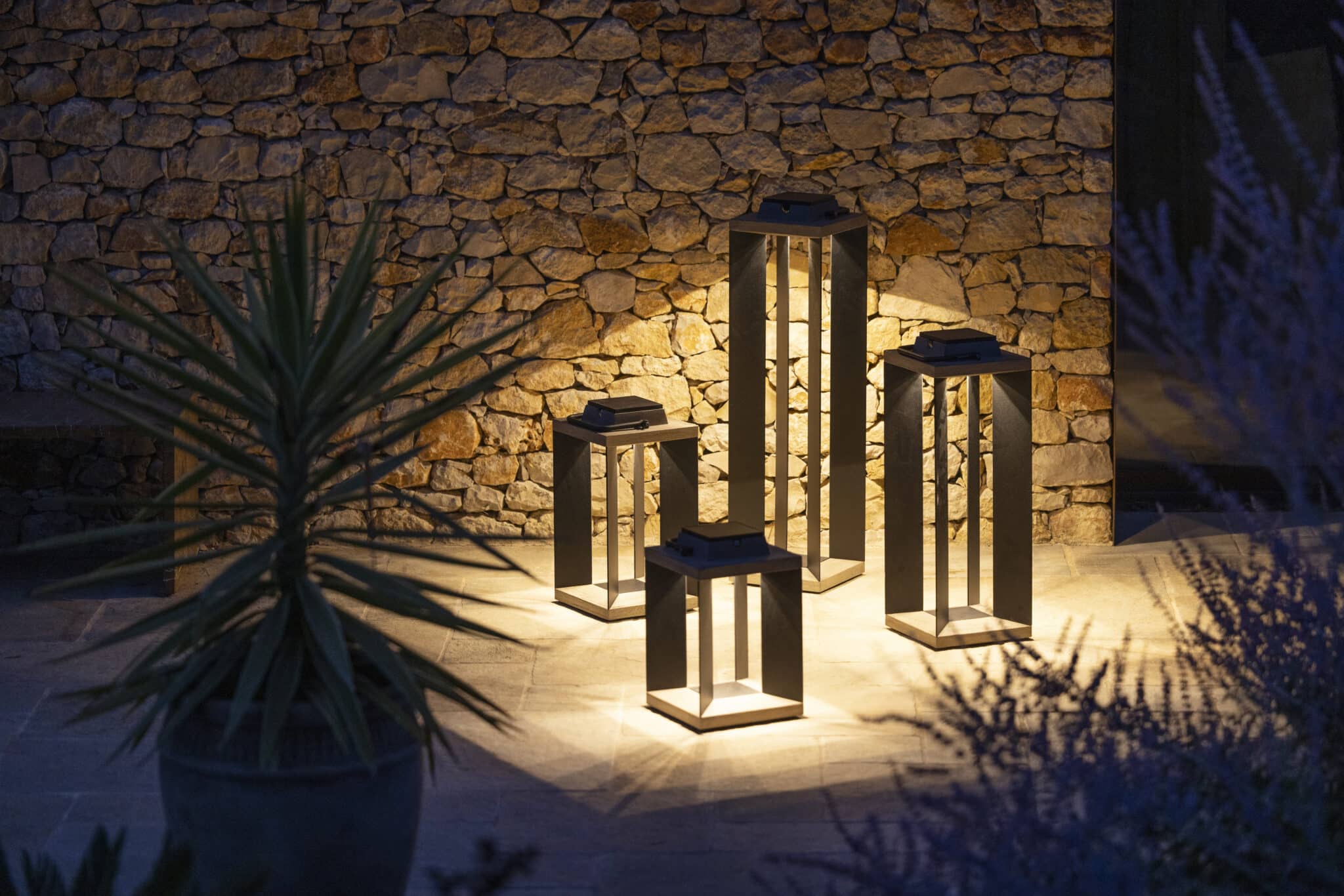 Grande lanterne TECKALU 500 Lumens 90 cm – Noir – Image 5