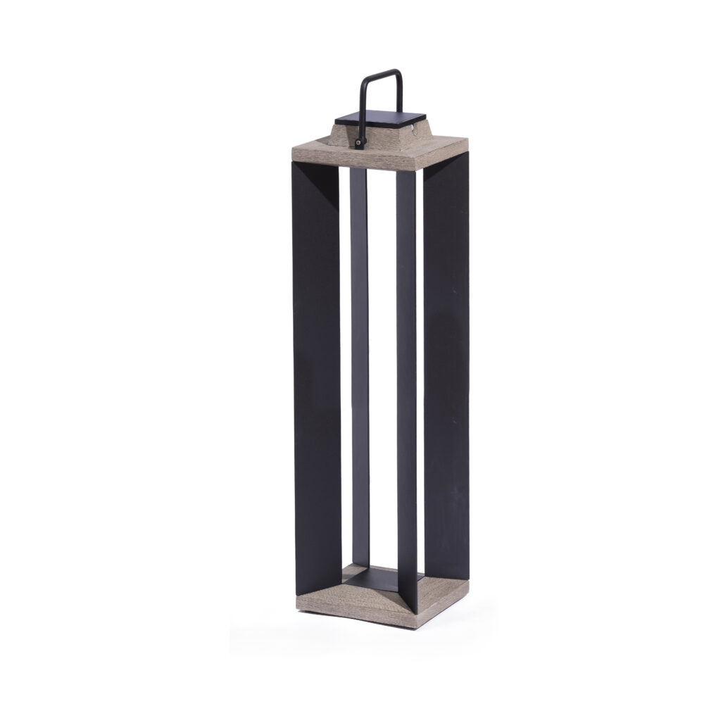 Grande lanterne TECKALU 500 Lumens 90 cm – Noir