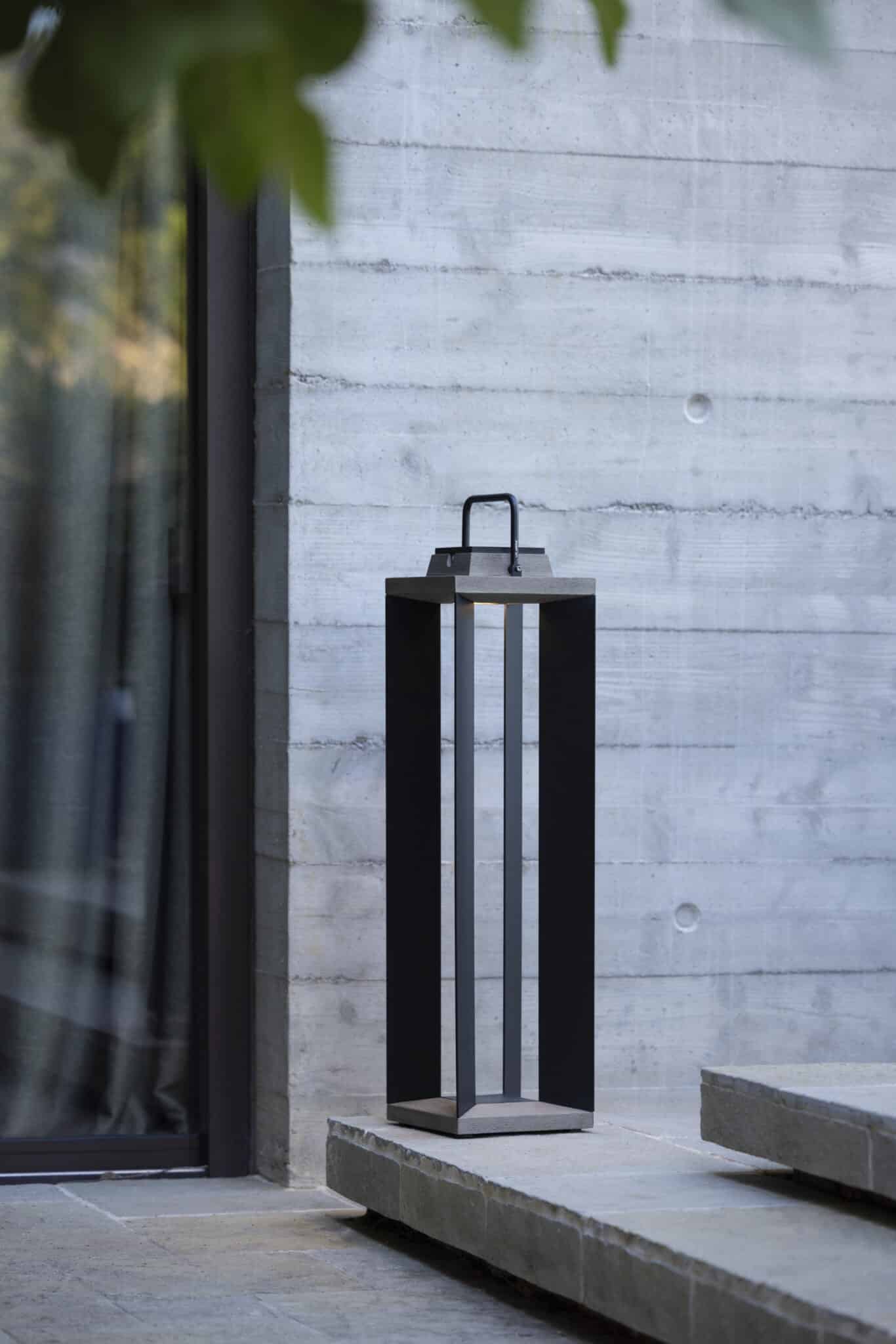 Grande lanterne TECKALU 500 Lumens 90 cm – Noir – Image 2