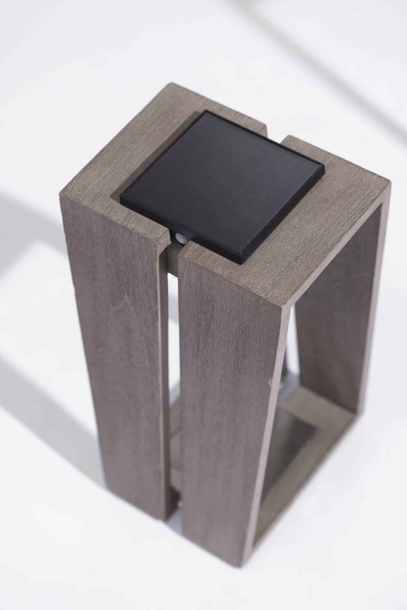 Lanterne SKAAL 500 Lumens 40 cm – Teck massif – Image 6