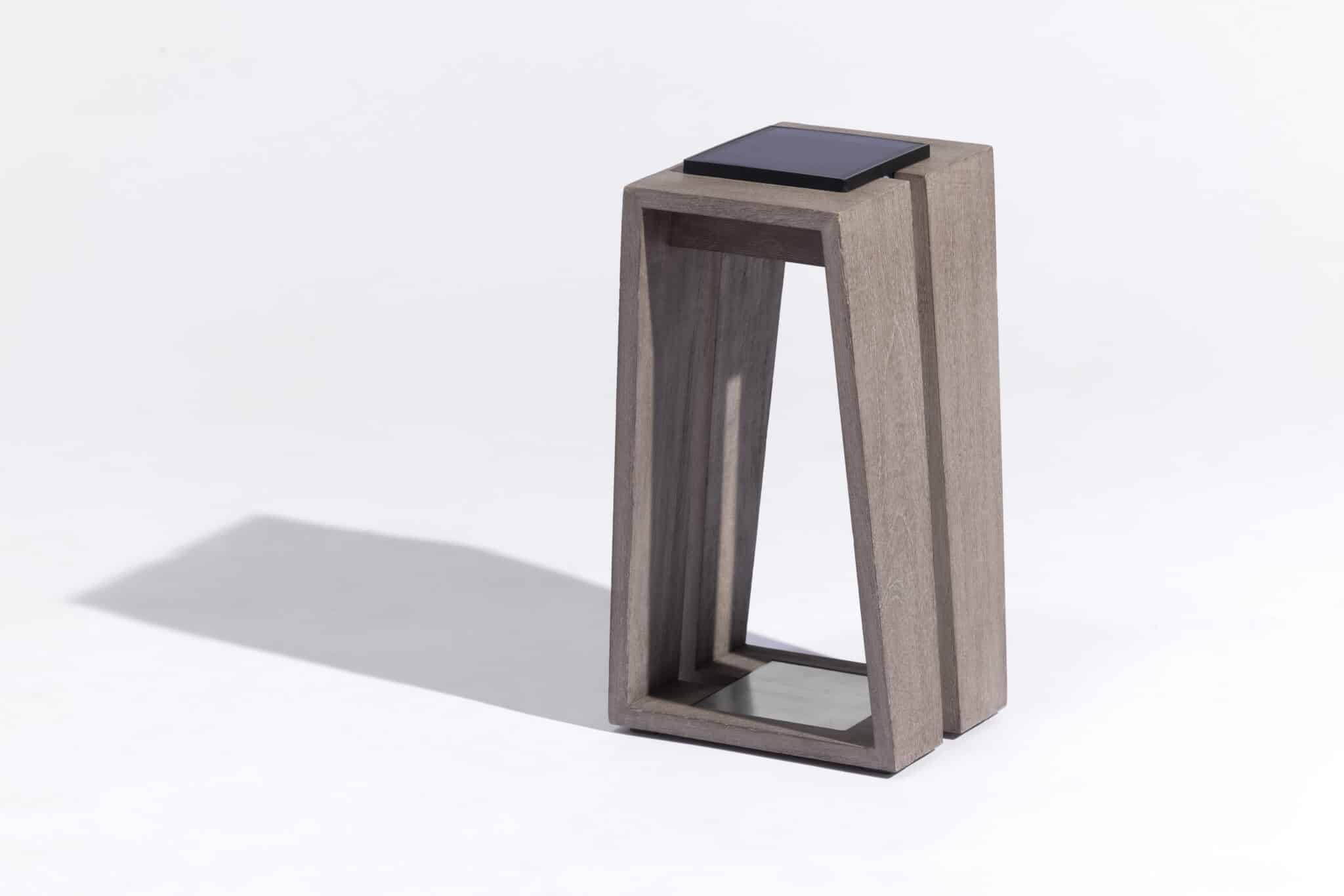 Lanterne SKAAL 500 Lumens 40 cm – Teck massif – Image 3