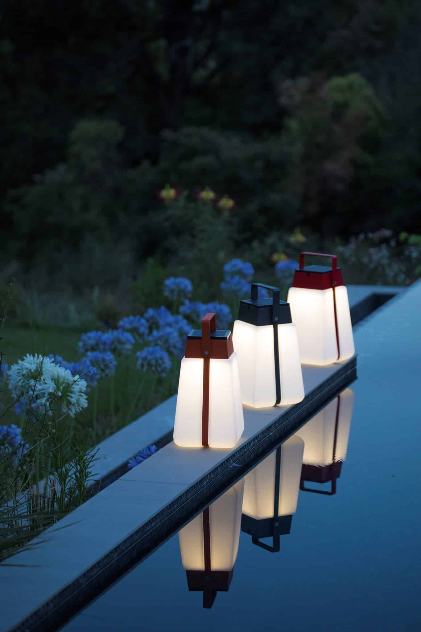 Lanterne BUMP 300 Lumens 25 cm – Gris espace – Image 2