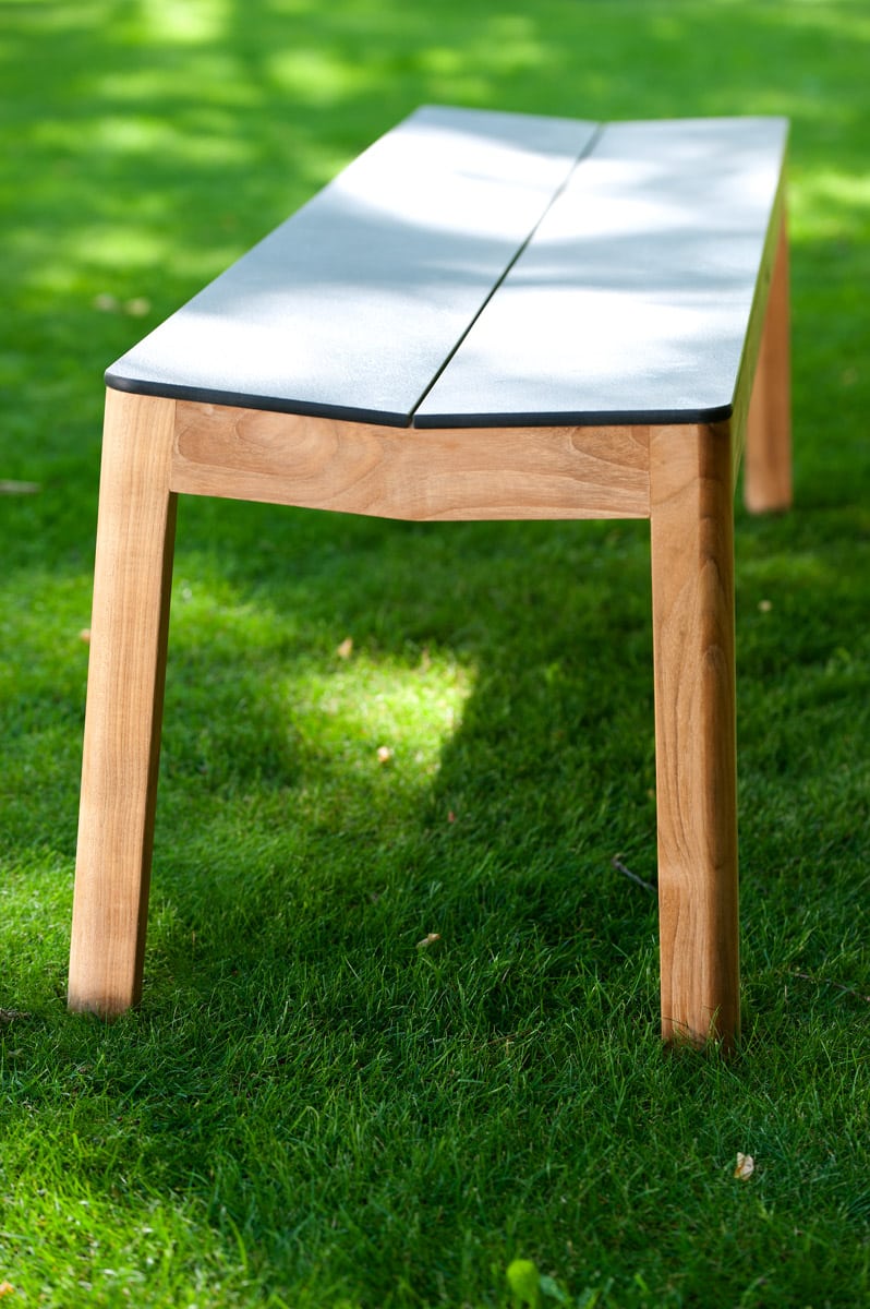 Banc de table HPL TEKURA – 160 cm ardoise – Image 2