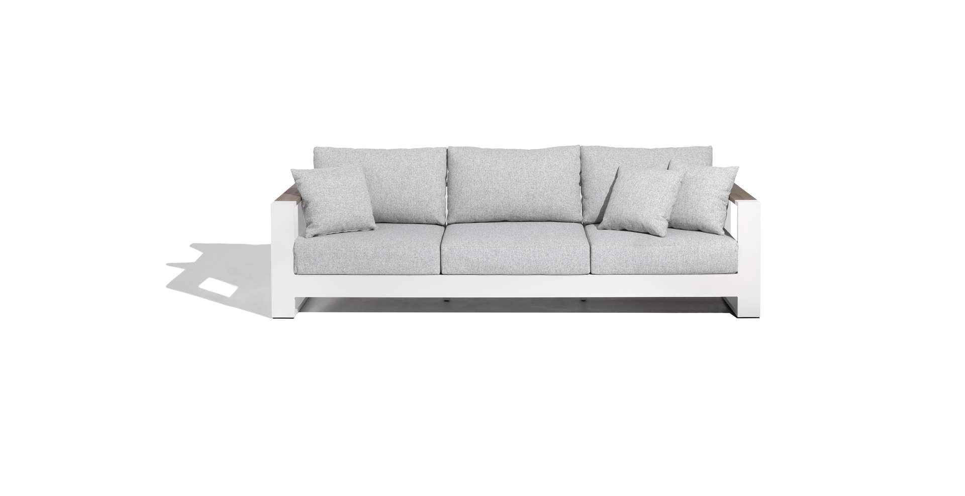 Canapé 3 places RANCHO – blanc gris chiné – Image 7