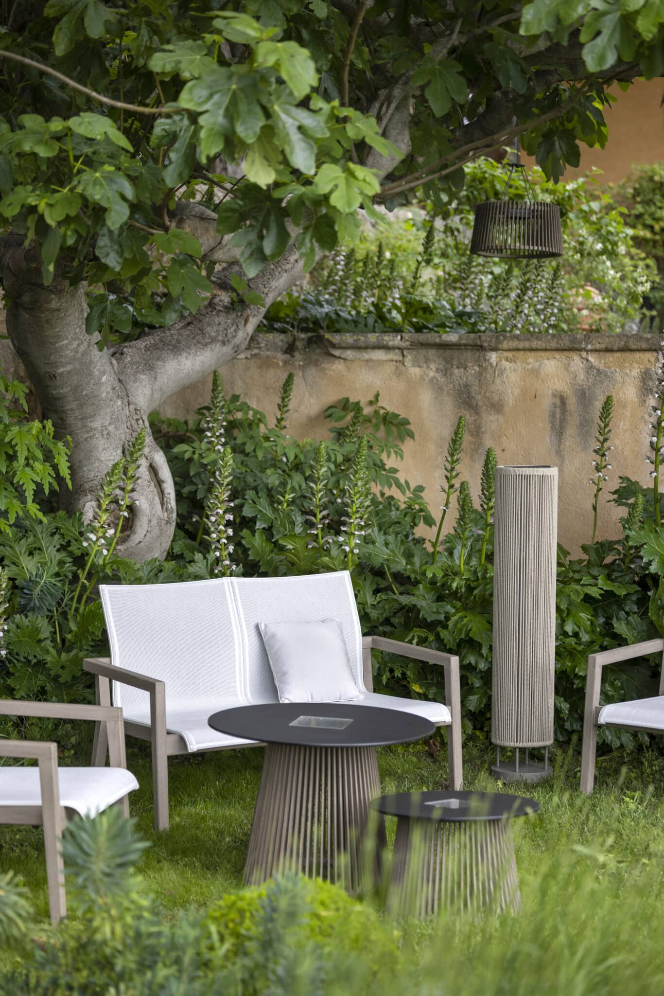 Canapé bas empilable 2 places COPENHAGUE – Batyline Eden blanc chiné – Image 7