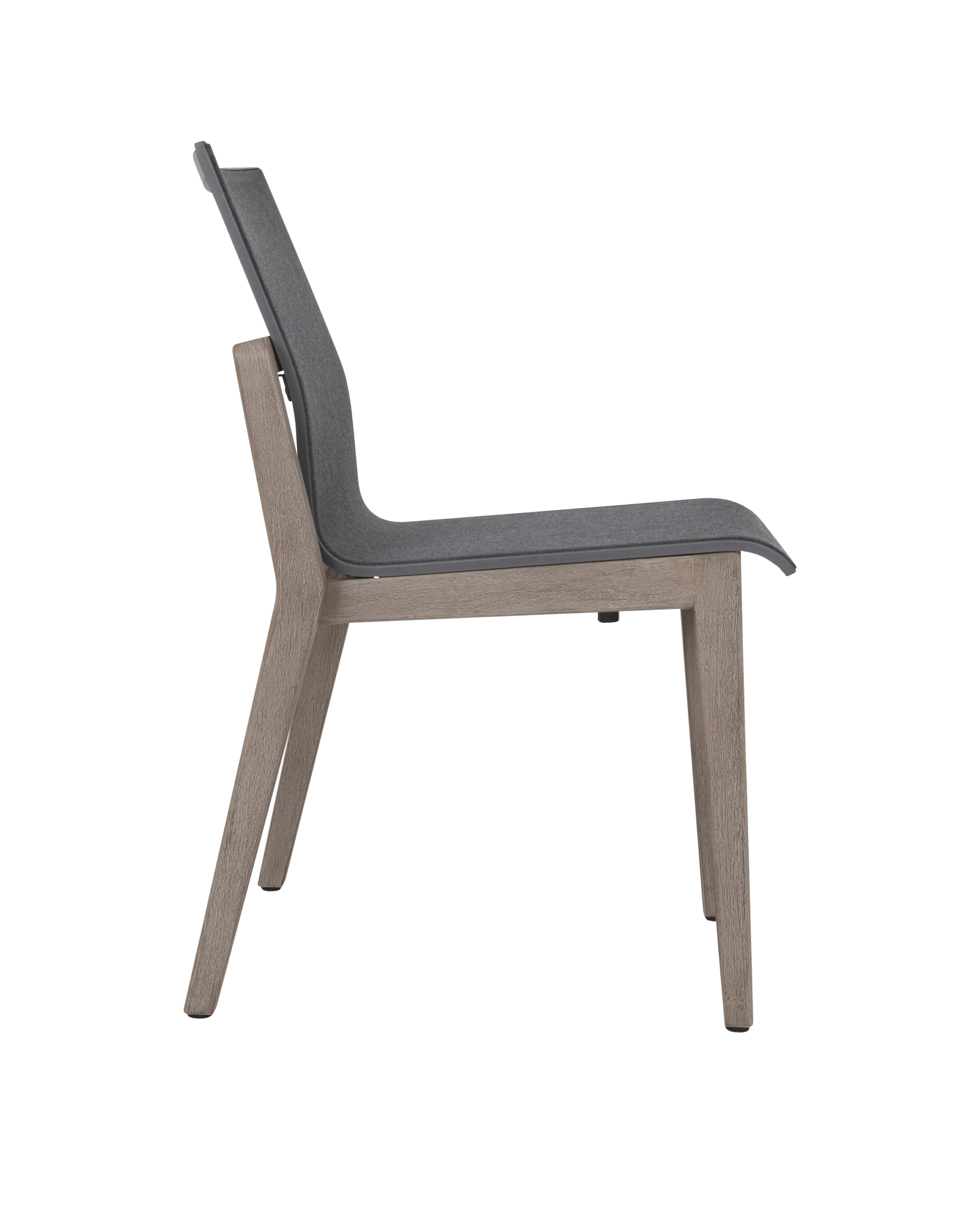 Chaise empilable COPENHAGUE – Toile tissée graphite – Image 2