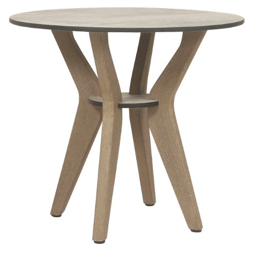 Table basse SELVA Ø50 – HPL béton ciré