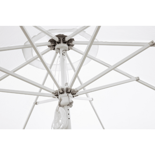 Armature parasol alu carrée 2,1 x 2,1 m avec housse – noir / blanc
