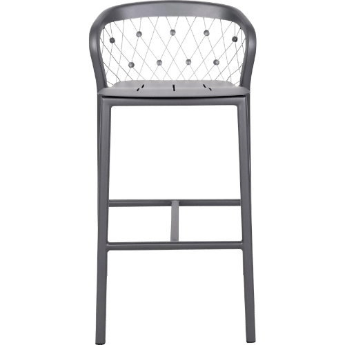 Tabouret de bar jardin Chester - Gris espace
