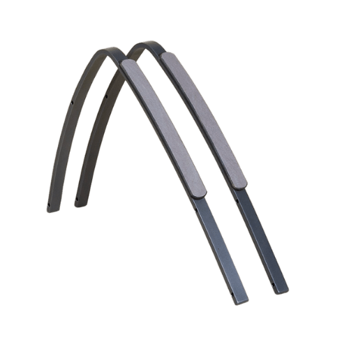 jeu d’accoudoirs JET STREAM aluminium gris espace batyline ardoise