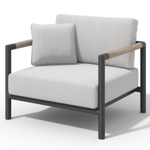 fauteuil BASTINGAGE gris espace