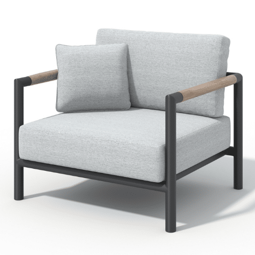 fauteuil BASTINGAGE gris espace