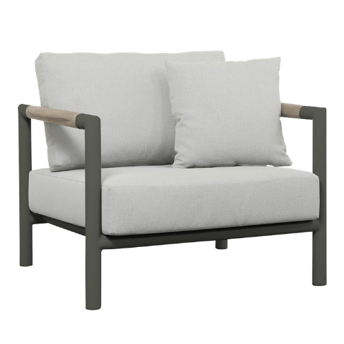 fauteuil BASTINGAGE gris espace