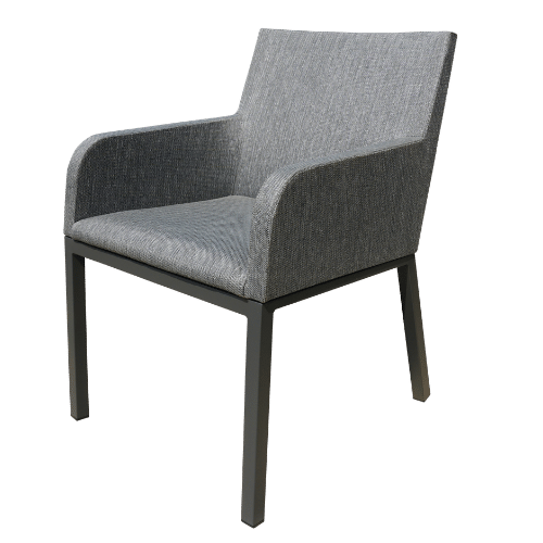 fauteuil QDF AMAKA gris espace