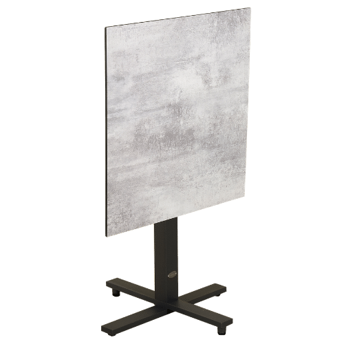 Pied 4 branches encastrable tête basculante – gris espace