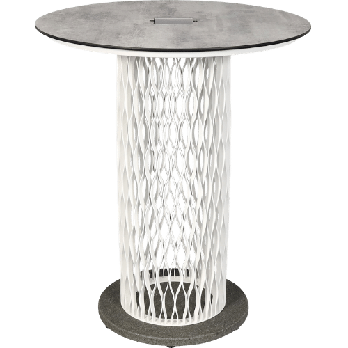 Mange-debout CADIX – Blanc Ø90 cm