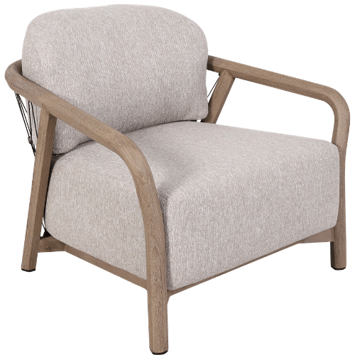 Fauteuil jardin Chester club – Taupe chiné