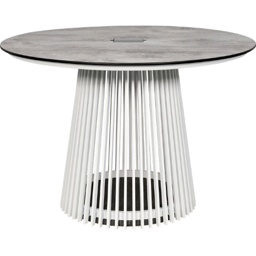 Table de repas HALO – Blanc Ø110 cm