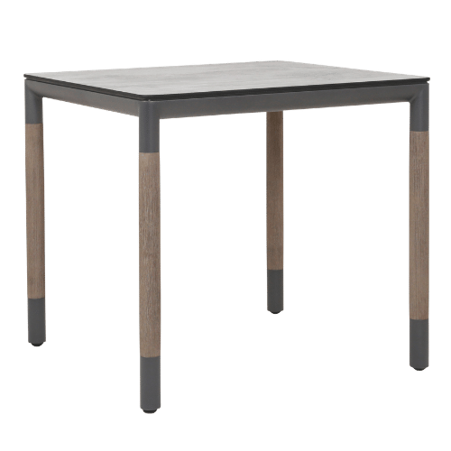 table bistro BASTINGAGE 80x80 beton cire gris