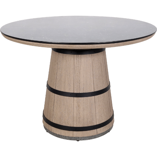 table bistro BARREL céramique gris anthracite