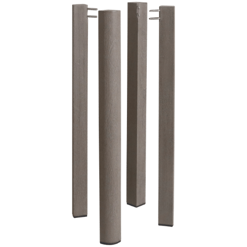 jeu de 4 pieds pour table COPENHAGUE teck Duratek