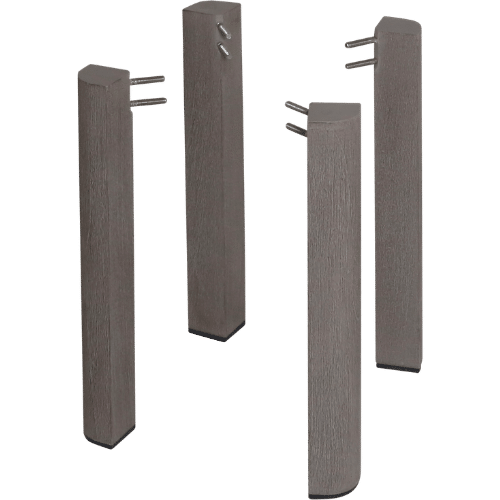 jeu de 4 pieds pour table basse COPENHAGUE teck Duratek
