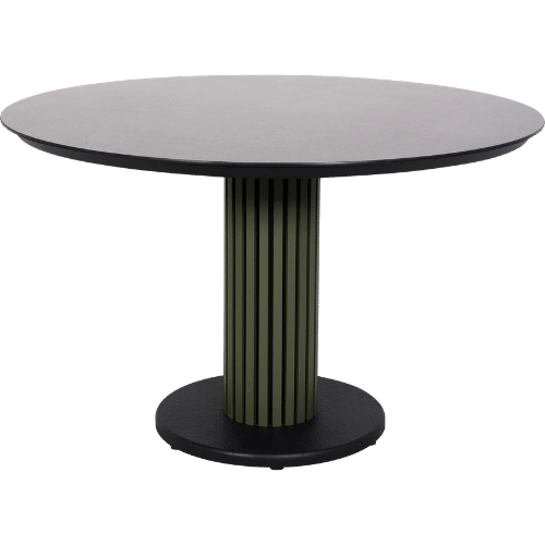 Table bistro jardin Chester Ø120 cm - Anthracite