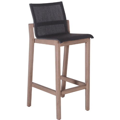 tabouret COPENHAGUE toile tissée graphite