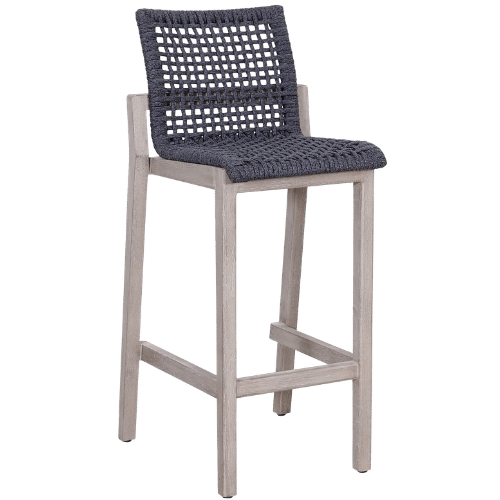 tabouret COPENHAGUE toile tissée graphite