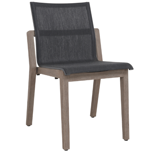 chaise empilable COPENHAGUE toile tissée graphite