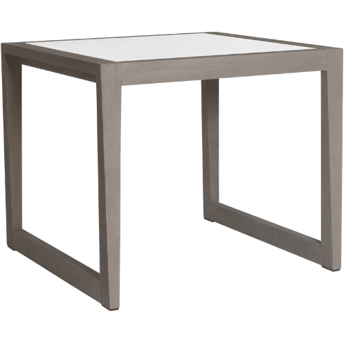 Table bistro SKAAL – Céramique blanche tadelakt