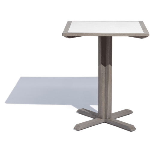 Table mange debout SKAAL – Céramique blanche tadelakt