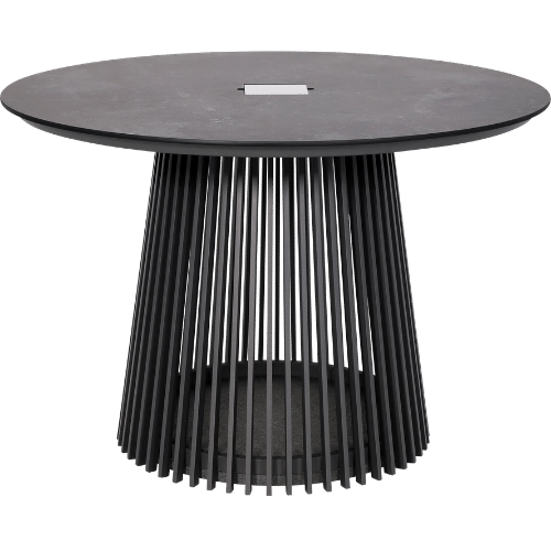 Table de repas HALO – Gris espace Ø110 cm