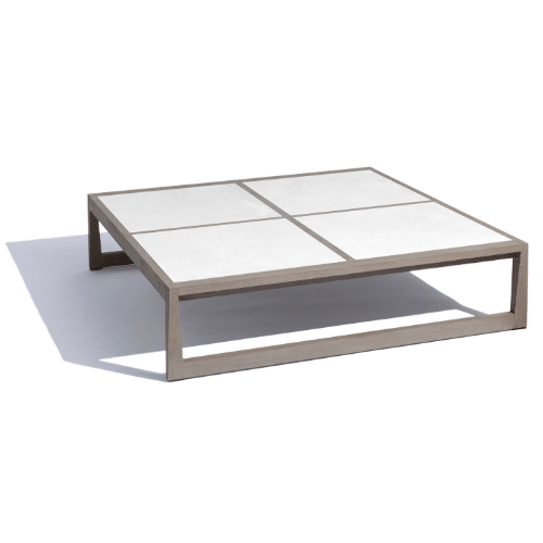 table basse SKAAL XXL blanche tadelakt
