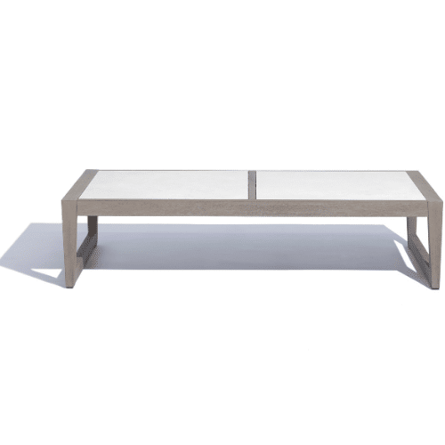 table basse SKAAL blanche tadelakt