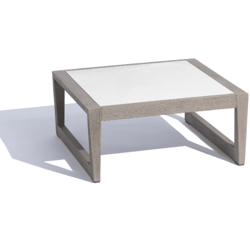 table basse SKAAL blanche tadelakt