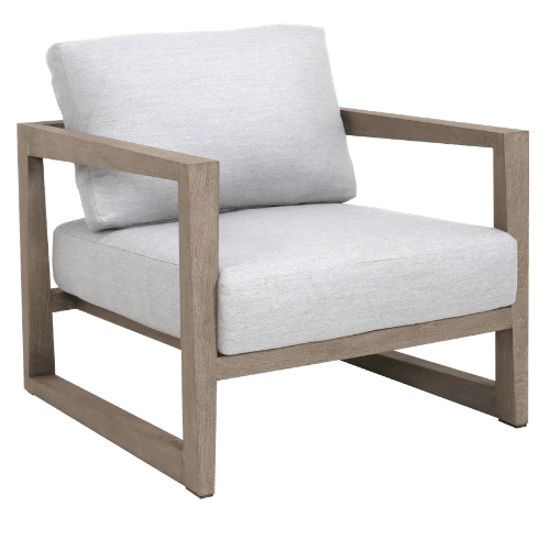 fauteuil SKAAL S teck Duratek gris clair