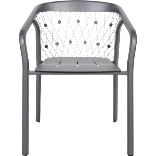 Fauteuil empilable CHESTER – Gris espace