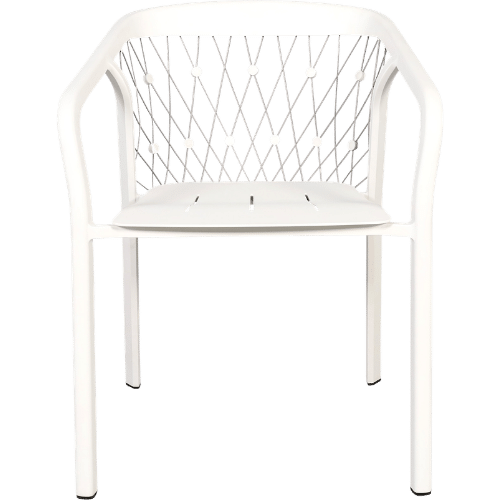 Fauteuil empilable CHESTER – Blanc